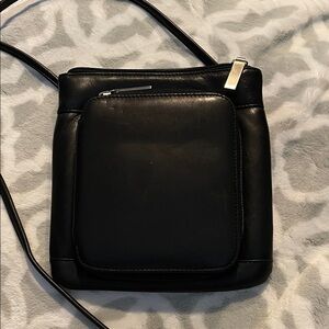 HOBO Black Leather Crossbody Bag